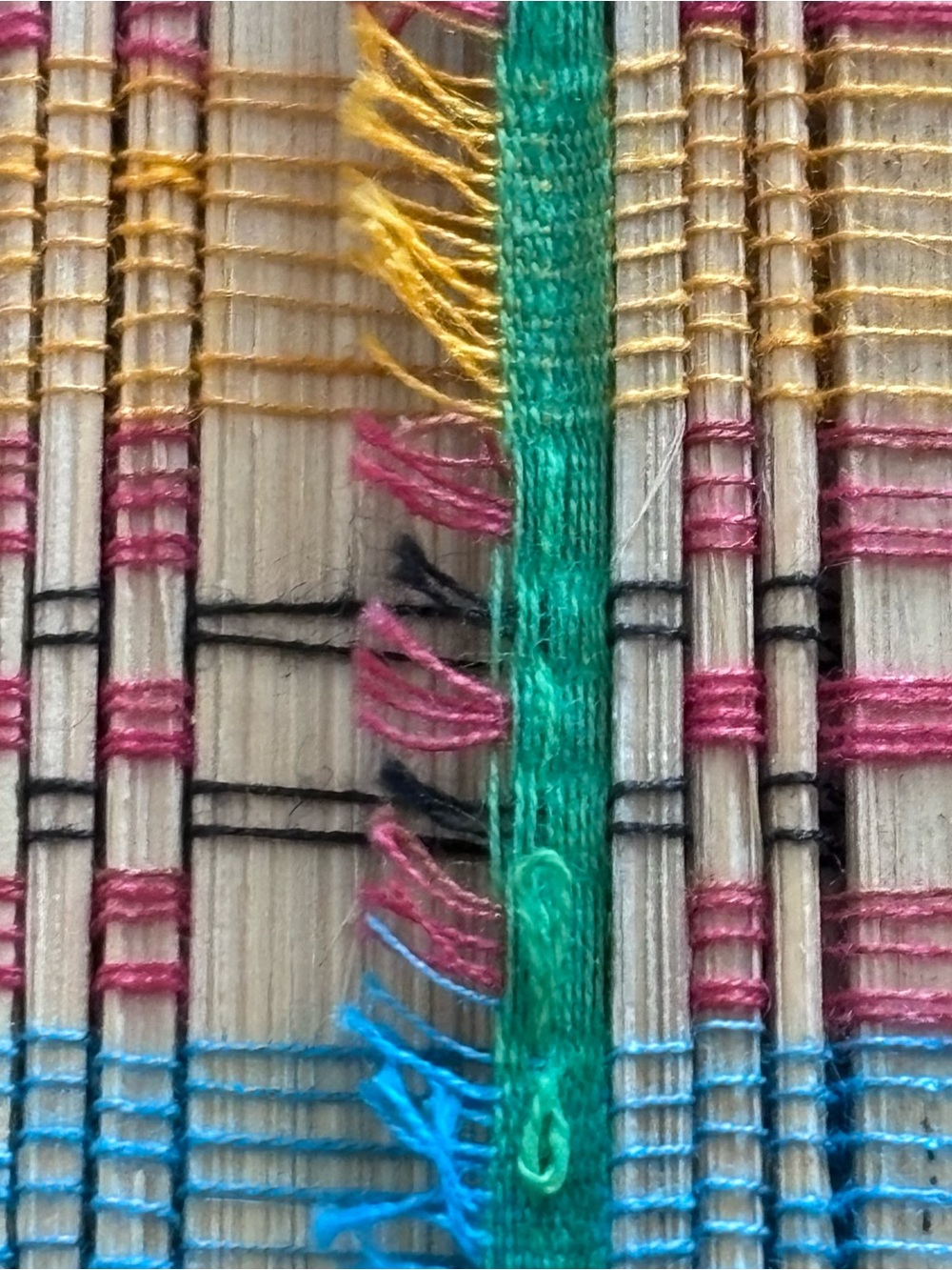 Vintage Boho Woven Bamboo Placemat & Runner Set (13 Pieces)